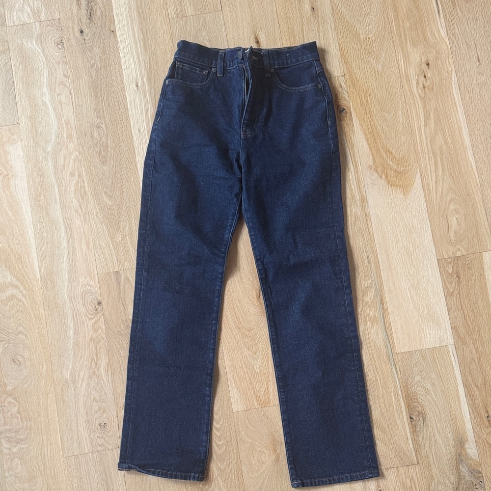 Madewell Dark Indigo 90’s Straight Jeans